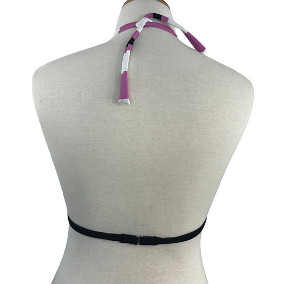 Nike Bikini Striped Swim Top Large - Picture 4 of 8